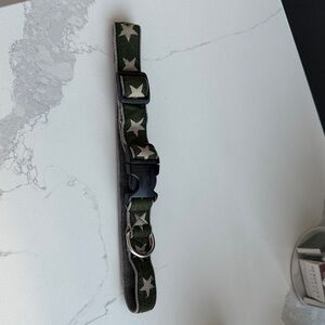 Star Pattern Dog Collar - Green